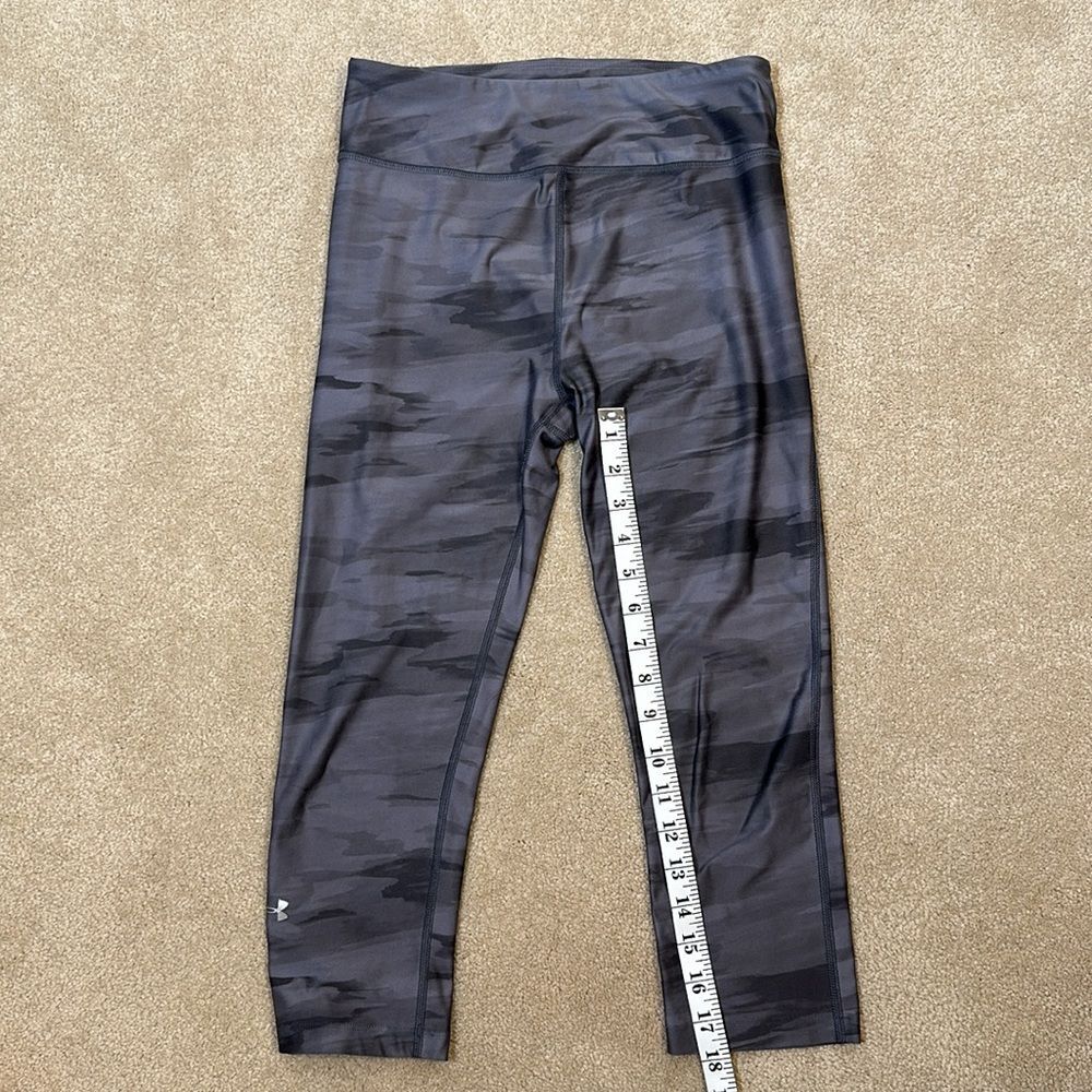 Under Armour Women Gray Stripe Compression Heat Gear Leggings Size Small - Picture 6 of 6